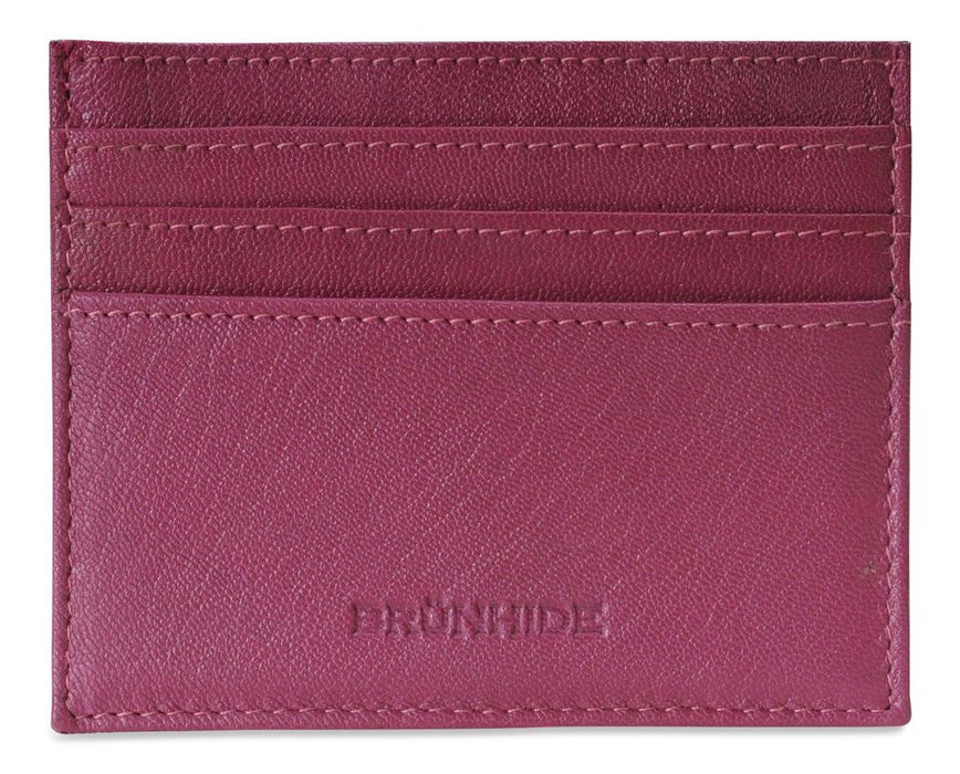 Brunhide Slim 100% Soft Leather Credit Card Holder - 254-300