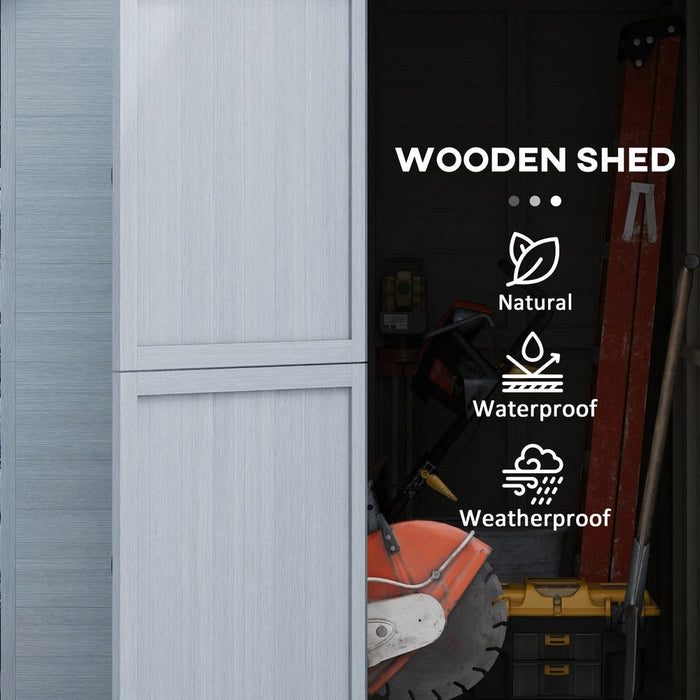 Premium Outsunny 6x6.5FT Wooden Shed | Outdoor Storage | Durable Material | Floor & Window