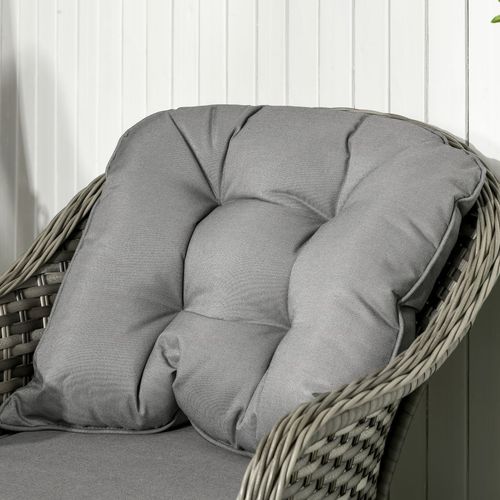Outsunny 4 Pieces Rattan Sofa Set Outdoor Conservatory Furniture with Cushions
