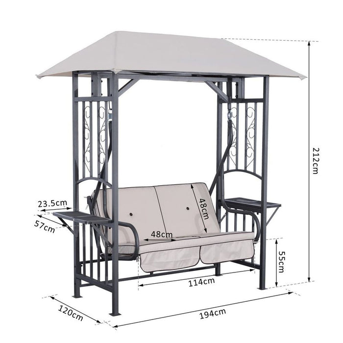 Outdoor Garden Canopy Swing Seat Loveseat Hammock Chair - 2 Seater | Professional Seller