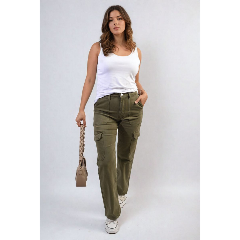 Hazel Flap Pocket Cargo Jeans - Stylish & Functional Denim for Any Adventure! 👖🌟