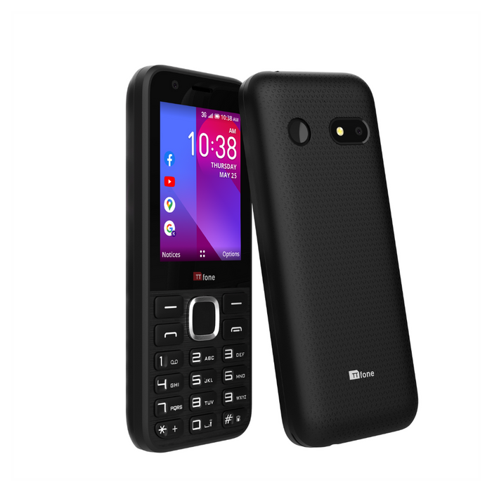 TTfone TT240 Simple Mobile w/ USB Cable & EE Pay As You Go Sim Card - Unlocked to All Networks