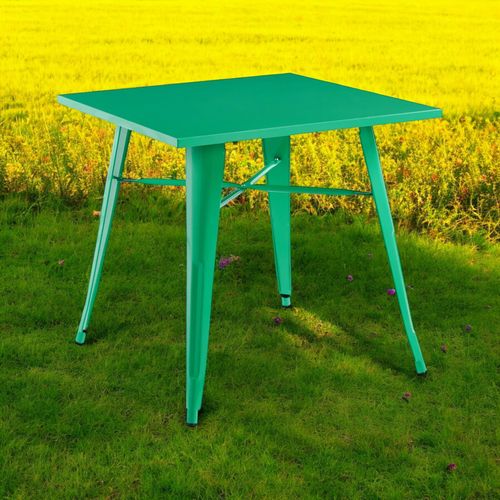 80X80X76CM GREEN METALTABLE