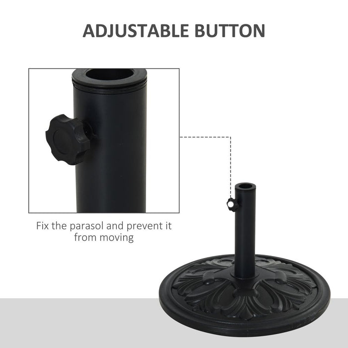 Durable Cement Umbrella Stand - Heavy Duty Holder for Garden Parasol