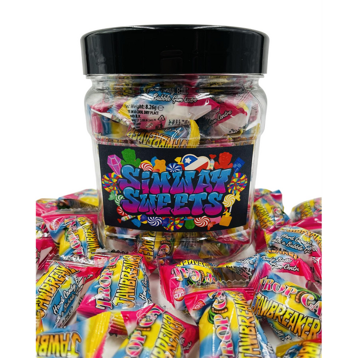 Delicious Jawbreakers Tropical x 40 - Fruit Flavoured Hard Candy - Perfect for Gifting - Fast Delivery - Guaranteed Quality