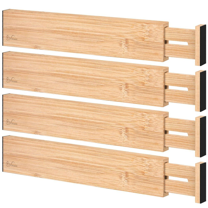 Premium Bamboo Drawer Dividers - Organize with Ease!