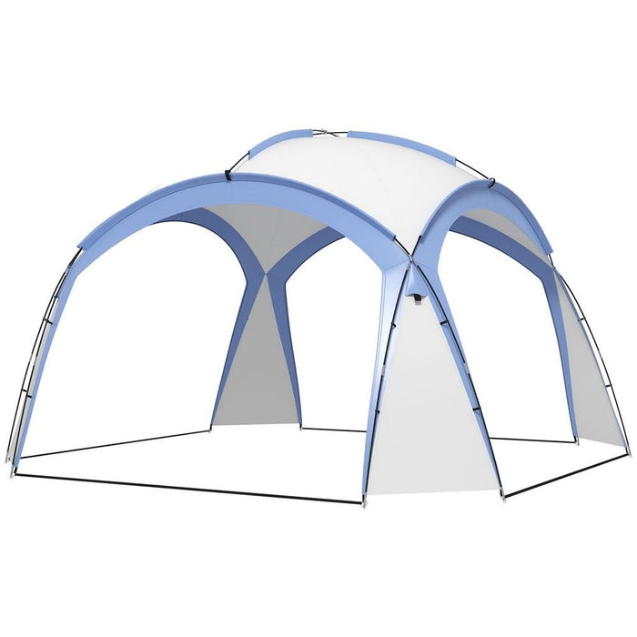 Outsunny Outdoor Gazebo Event Tent - Light Blue, Spacious & Portable - Perfect for Garden Parties!