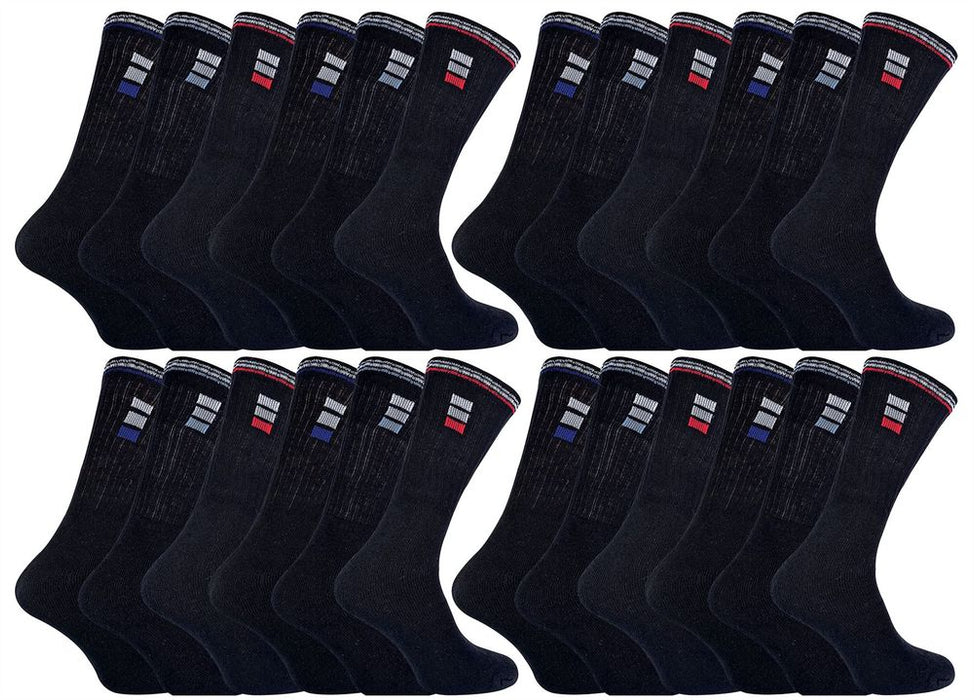 24 Pairs Mens 019 Classic Sport Socks