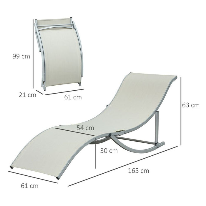 Premium Zero Gravity Lounge Chair Set - 2 Pack Beige - Best Quality & Design