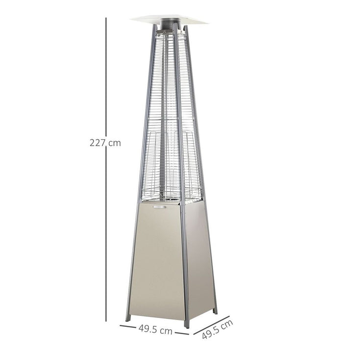 Premium 10.5KW Outdoor Gas Heater - Stay Warm with Style, Perfect for Patios - Includes Cover