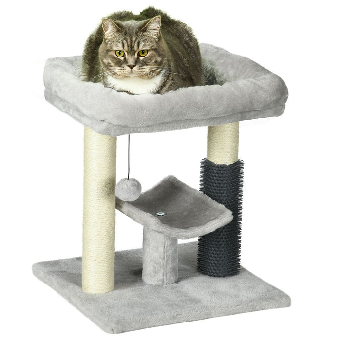 PawHut Cat Tree Tower - Scratching Post, Bed, Perch, Toy - Upgrade Your Pet's World!