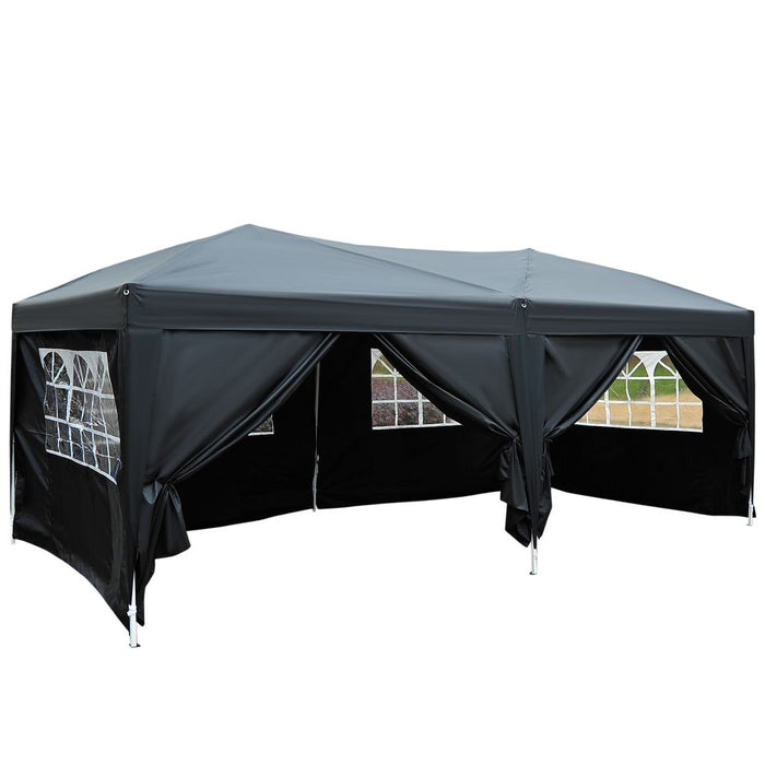 3x6m Garden Water Resistant Pop Up Gazebo Marquee Party Wedding Canopy Awning