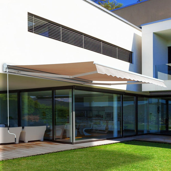 Premium Retractable Awning with Remote Control - Ideal for Sun Protection and Rain Shelter