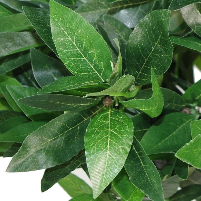 Realistic 50cm Dwarf Artificial Bay Trees Laurel Topiary - Set of 2. Low Maintenance & High Quality.