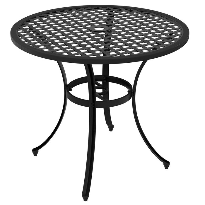 Premium Outsunny Cast Aluminium Bistro Table - Balcony, Black - High-Quality & Weather Resistant - Shop Now!