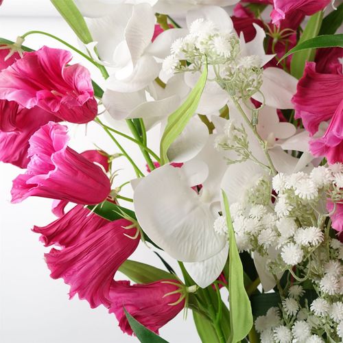100cm Artificial Phalaenopsis Orchid White Stem