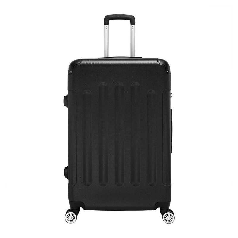 3 Pcs Suitcase Lightweight ABS Carry-on Hand Luggage 4 Spinner Wheels Trolley Case