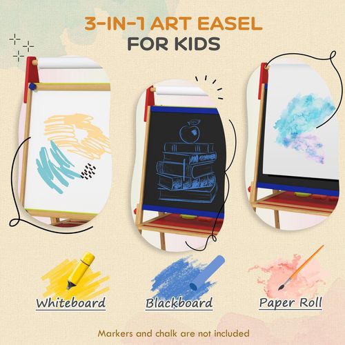 AIYAPLAY 3 in 1 Kids Easel with Paper Roll