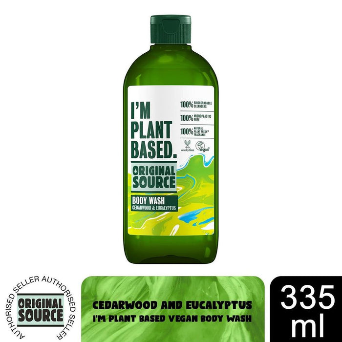 Original Source I'm Plant Based Cedarwood and Eucalyptus Shower Gel - Denim 335ml