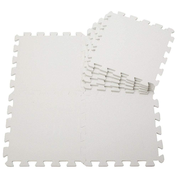 Premium WHITE Interlocking Foam Mat 30x30cm - Ultimate Quality, Non-toxic, Durable - Perfect for Utility, Games Rooms & Home Gyms