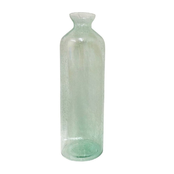 Superior Green Glass Bubble Vase - 20cm Tall - High-Quality Craftsmanship