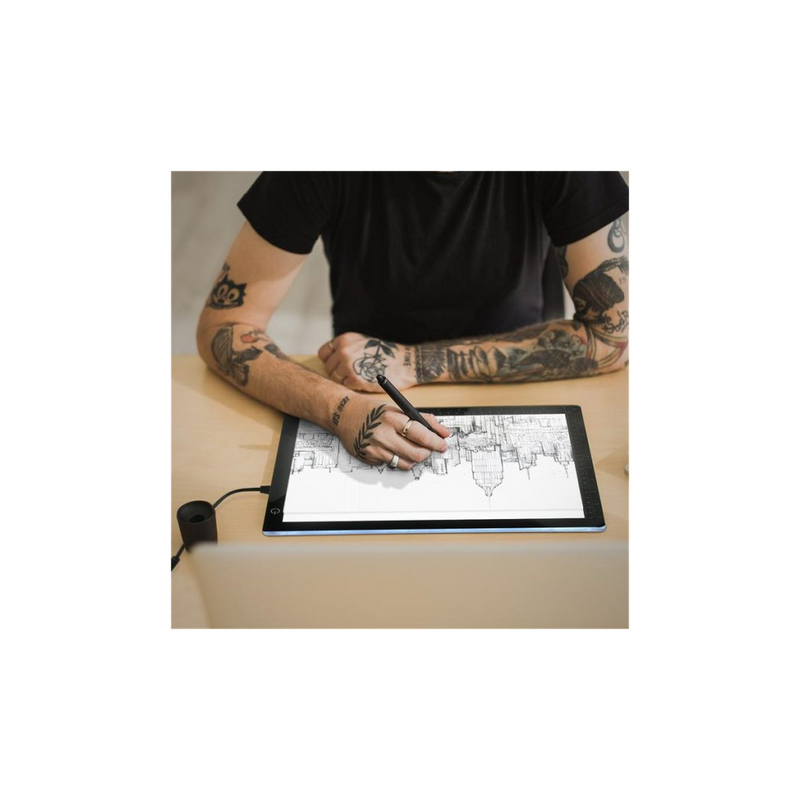 Portable LED Lightbox - A3 & A4 Sizes - Versatile for Quilting, Sewing, Tracing, Scrapbooking & more. Dimmable & Easy to Use