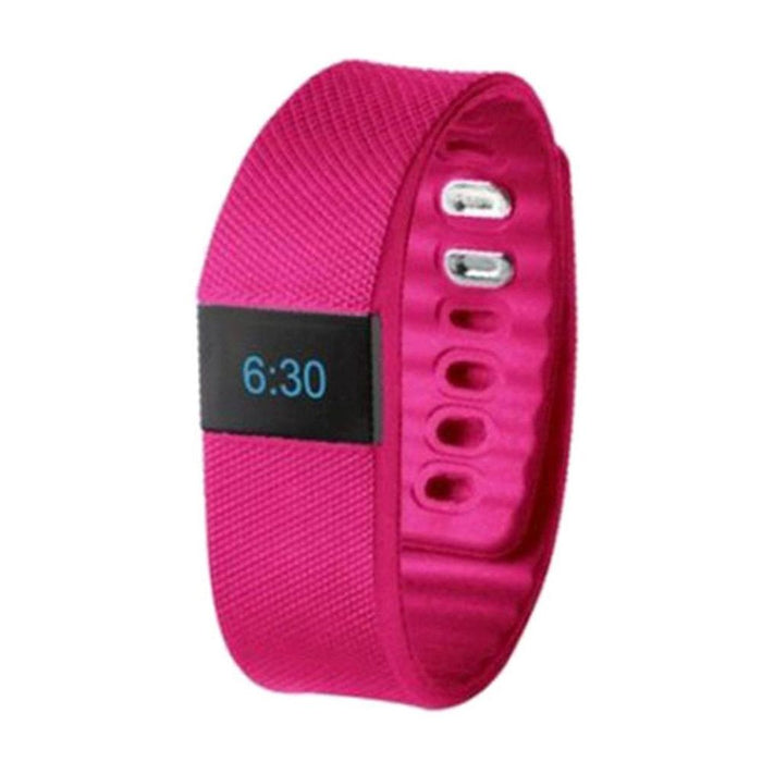 Bas-Tek Pulse Fitness Tracker Watch - Heart Rate Monitor, Pink - High Quality, Easy-to-Use - 15 day Battery Life - Bluetooth