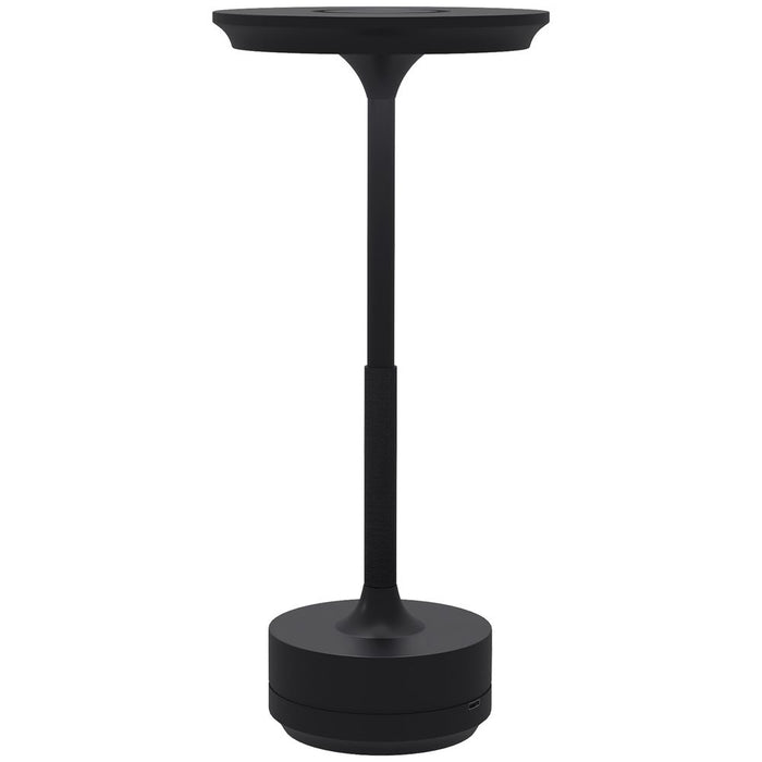 Sleek and Portable HOMCOM LED Table Lamp - Battery Operated - Black