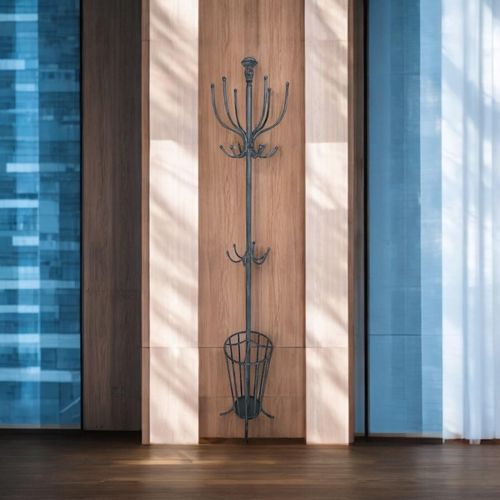 175CM GREY METAL COAT STAND/ UMBRELLA HOLD