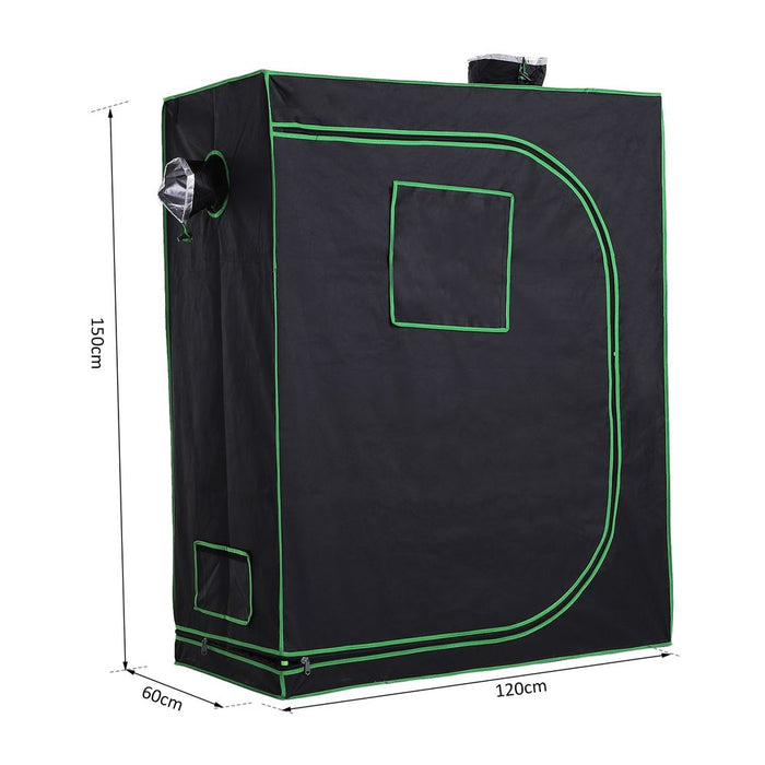 120Lx60Wx150Hcm Hydroponic Reflective Mylar Green Room Grow Tent - High Quality, Climate Control