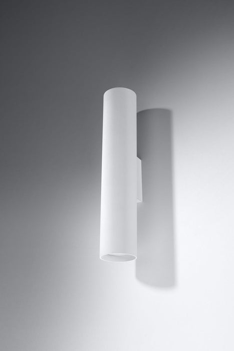 Modern White LED Wall Lamp - LAGOS, Round Tube Design - High-Quality Loft Lighting