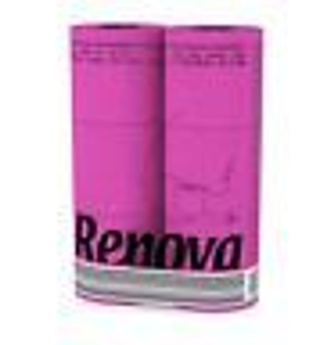 Renova 24 Rolls 3 Ply Soft Colour Toilet Loo Bathroom Tissue Paper Rolls