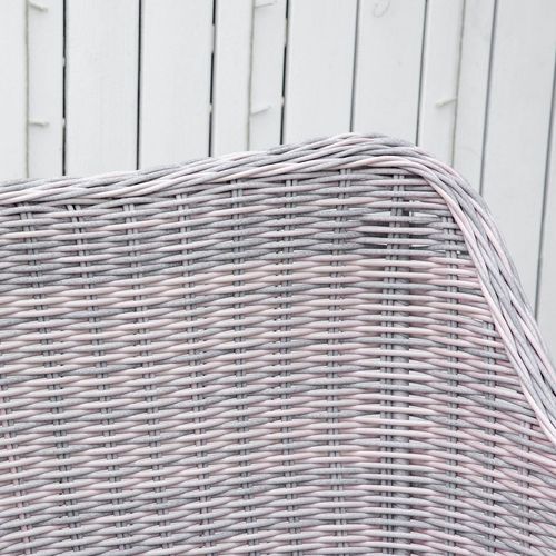 7 PCS Patio PE Rattan Wicker Dining Table Set Furniture w/ Tempered Glass