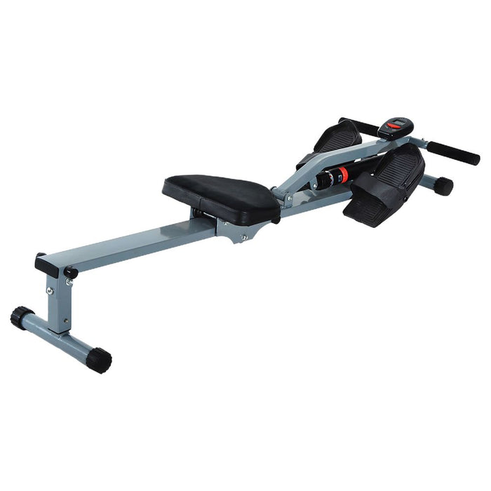 Premium HOMCOM 12-Level Rowing Machine for Total-Body Fitness & Cardio Training