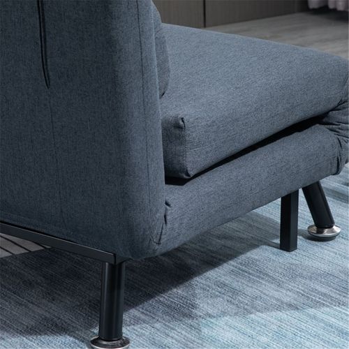 Sofa Chair Single Sofa Futon Bed Black Chaise Longue Sleeper Bed Black