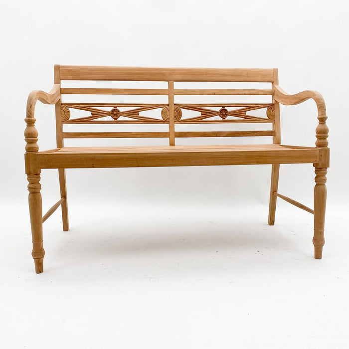 Premium Grade A Teak 2 Seat Batavia Bench - 120CM