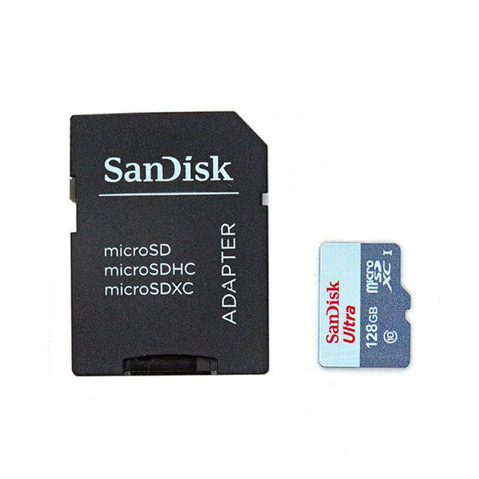 SanDisk Ultra 128 GB - microSDXC Card: Class 10, Fast Transfer, Waterproof, Shockproof