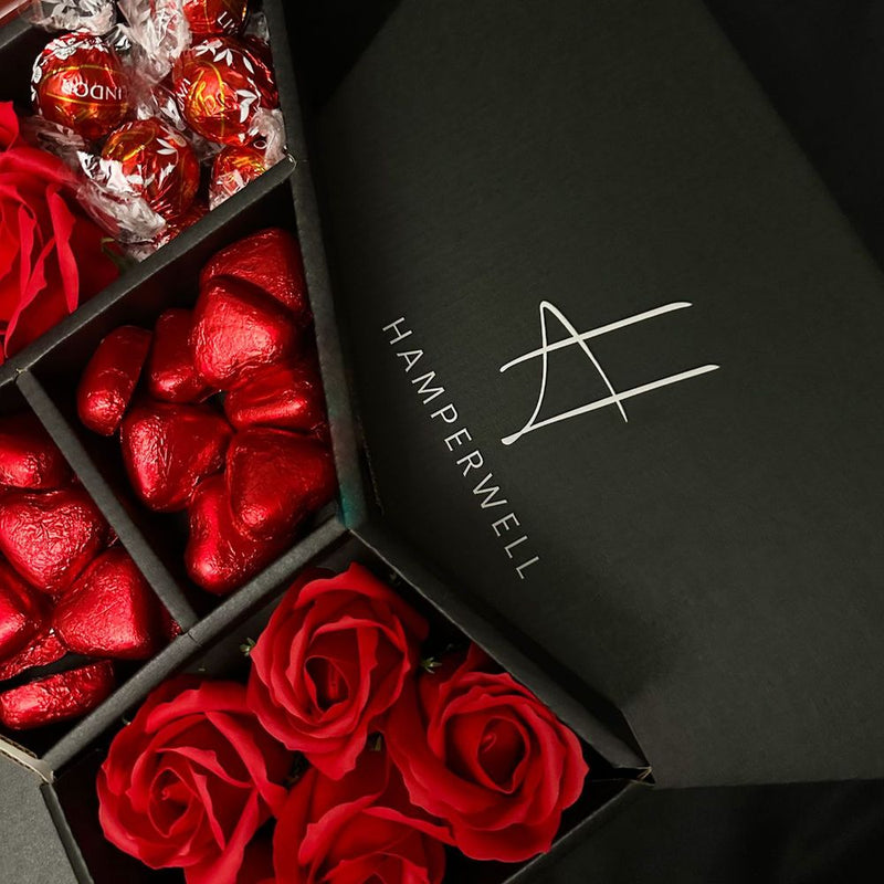 Lindt Lindor Signature Chocolate Bouquet With Red Roses