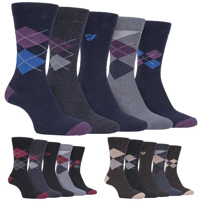 5 Pack Farah Classic Patterned Socks  - FCS270