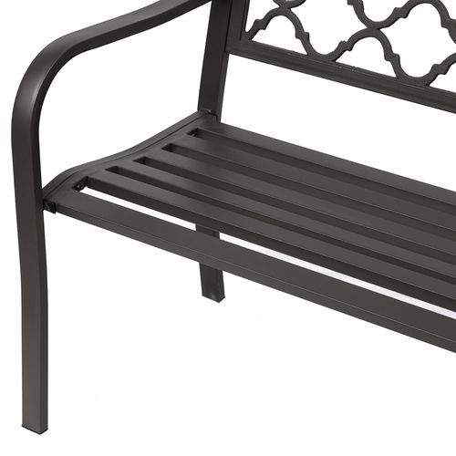 Cast Iron Front Porch Bench Mesh Patio Folding Rocking Set Lawn Furniture