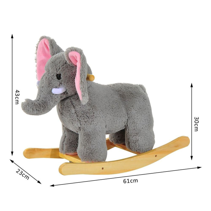 Premium Gray Elephant Rocker - Quality, Fun, and Safety for Kids