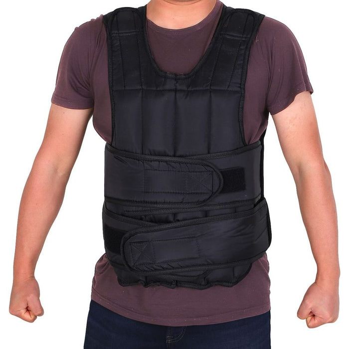 High-Quality 10KG Adjustable Weight Vest for Running, Gym Training, and Weight Loss, Black