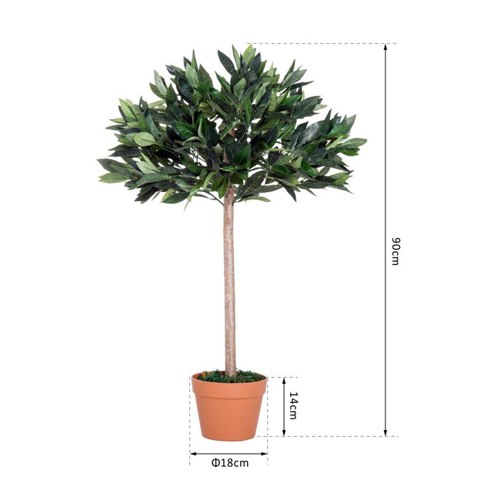 Realistic Artificial Olive Tree Plant, 90 cm - Low Maintenance, PE Material - Perfect for Home Decor, Office, and More