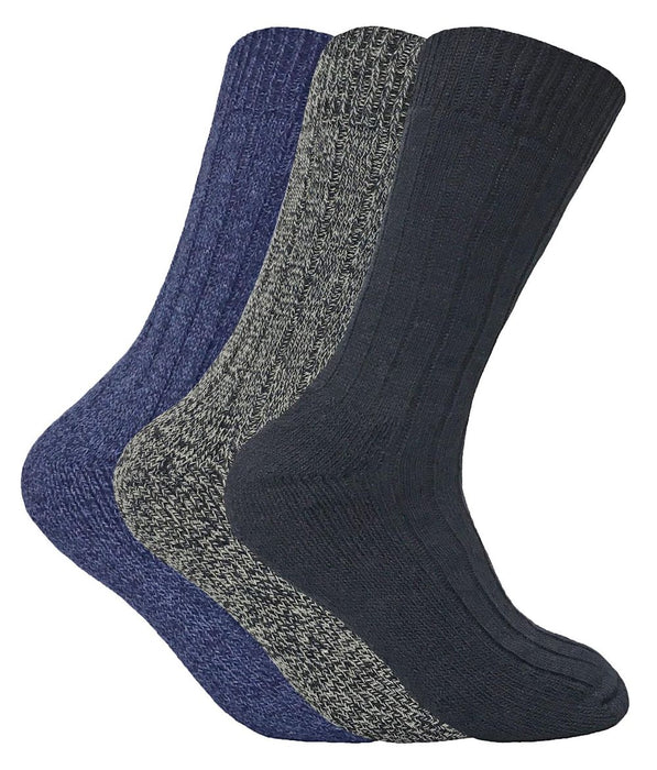 Premium Wool Blend Socks - Stay Warm & Cozy - 3 Pairs