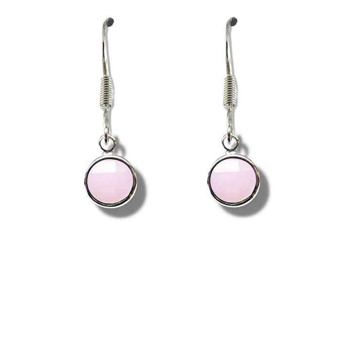 Premium October Birthstone Drop Earrings - Stunning Pale Pink