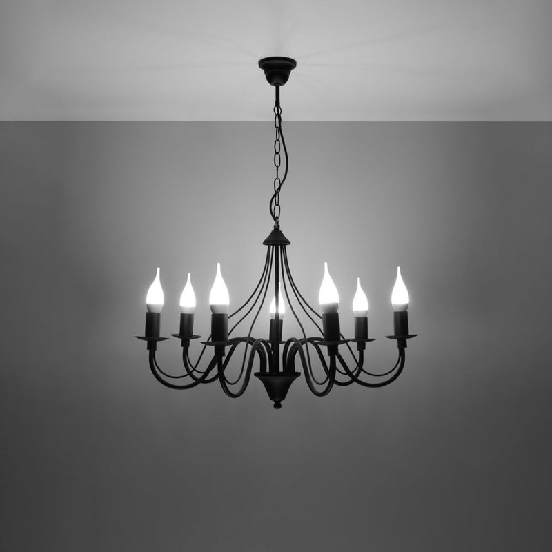 Chandelier steel Minerwa modern Design E14