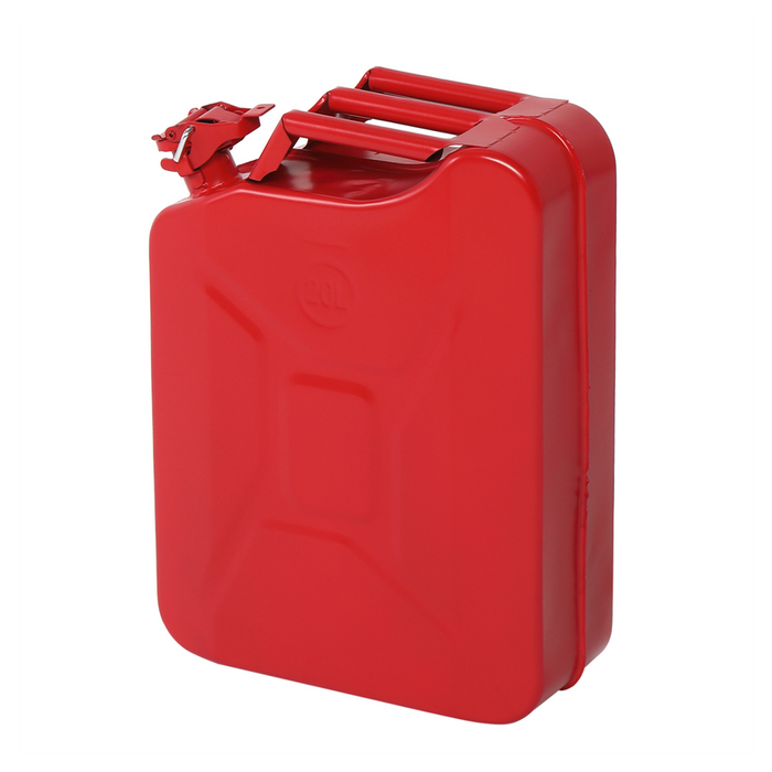 20L US Standard Cold-rolled Plate Petrol Diesel Can Gasoline Bucket with Oil Pipe Red