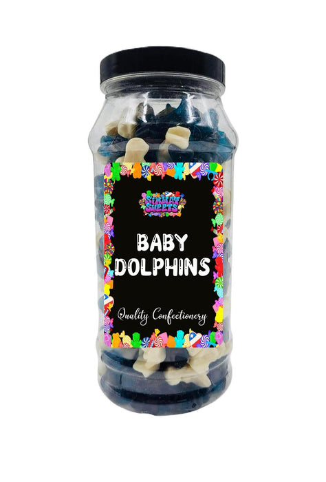 Premium Baby Dolphins Jelly Gummies - Gift Jar - Retro Sweets - High-Quality - Fast Delivery