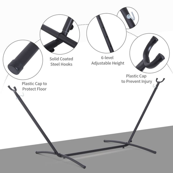 Premium Steel Hammock Stand - Durable & Adjustable Frame for Garden & Patio - Easy Setup & All-Weather Resistant