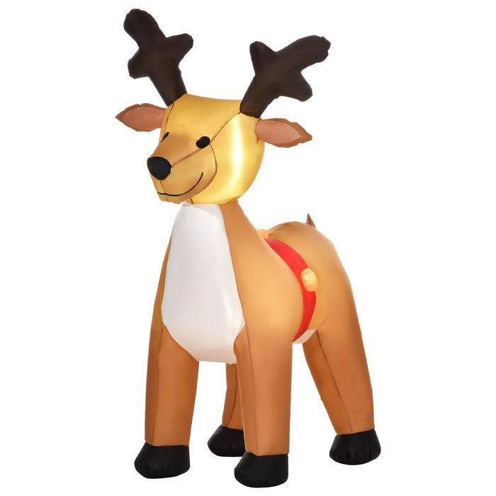 6ft Christmas Inflatable Reindeer Deco Xmas  Lights Indoor and Outdoor Animal